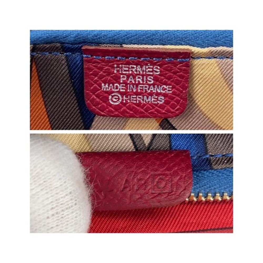 Pre Loved Louis Vuitton Hermes Bearn Wallet Rouge Vif - Picture 8 of 8